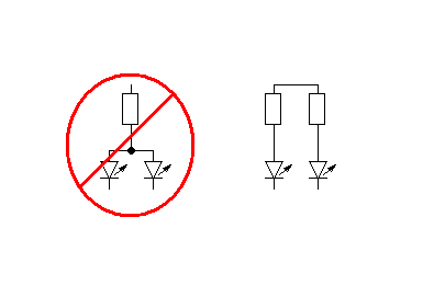 LEDs in parallel